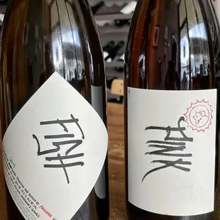 New wines from Absentee Winery, a white and rosé
