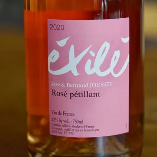 Sparkling Pet'nat rosé from the Loire