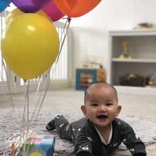 Celebrating Maria Montessori's birthday in our Infant Room.