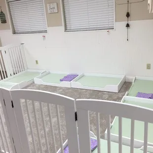 Montessori "floor beds" allow the small child freedom of movement and independence.