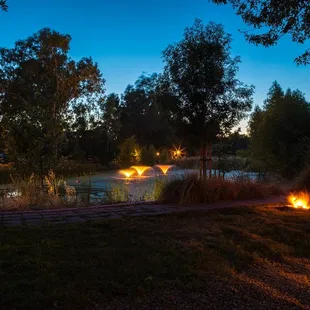 View of pond from premium pond sites