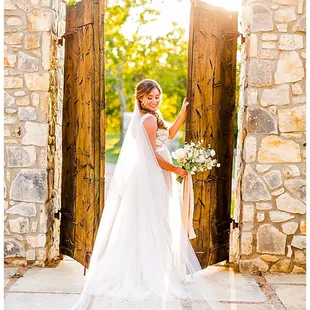These doors and this gorgeous bride are one of many who have started their next chapter here!