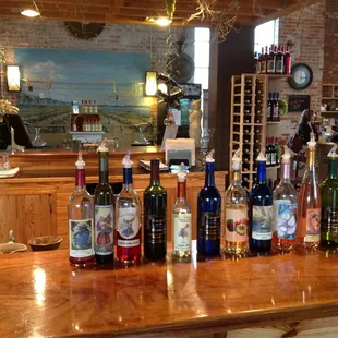 Wider variety of wines than expected.  Mostly semi-sweet to sweet.  One or two dry wines.