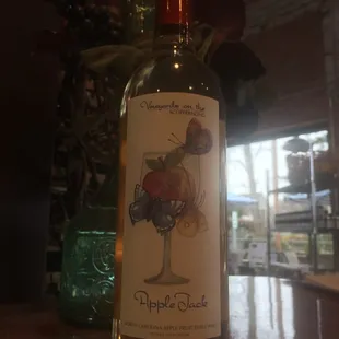 Apple Jack- Riesling and green apples, smooth semi-sweet finish. A SEASONAL favorite!