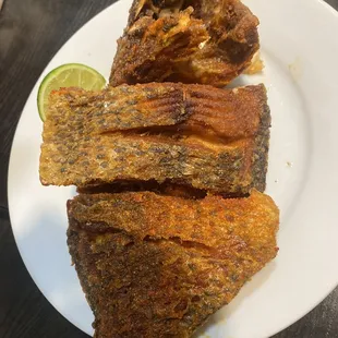 Tilapia, 3 cut, extra crispy, SPICY ‍