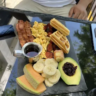 Breakfast board was so good.