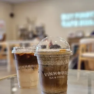 Black seaseme oat milk latte