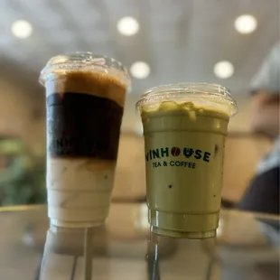 Phin milk &amp; matcha