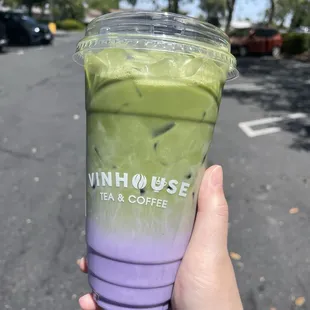 Taro Matcha Latte