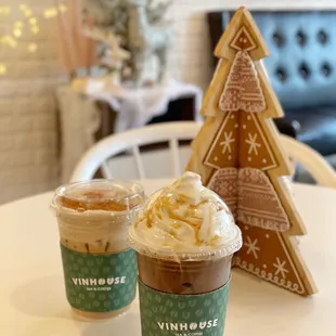 ALL NEW Christmas drinks! Cinnamon Coffee Tiramisu and Brown Sugar Toffee Latte