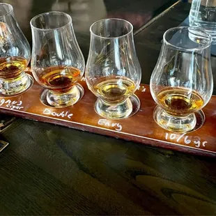 Bourbon flight