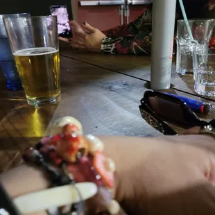 a person holding a hot dog