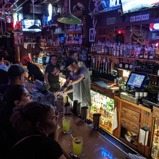 a crowded bar
