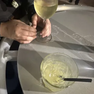 Having drinks
