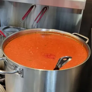 Fresh sauce made