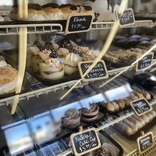 a variety of pastries