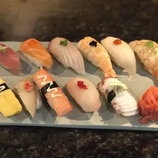 Samples of sushi