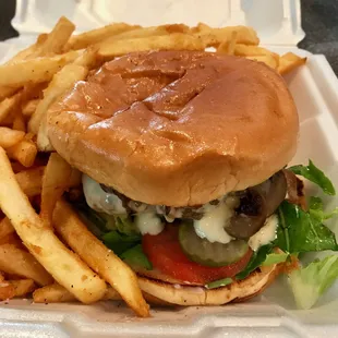 Mushroom & Swiss Burger