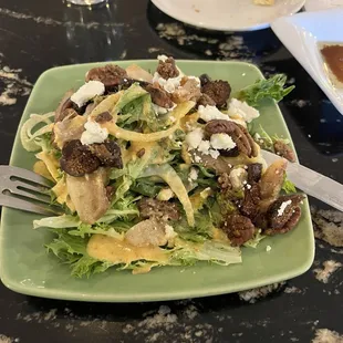 Roasted pear salad was great!