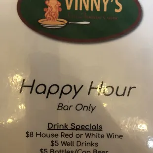Happy Hour 4-6