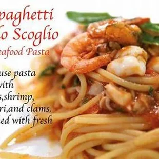 spaghetti with shrimp