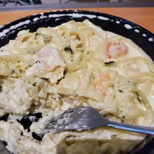 Shrimp Fettucini Alfredo to go