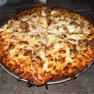 a cheese pizza