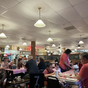 people eating in a restaurant