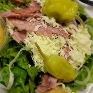 Anitpasta Salad - so much meat and yummy toppings! Delish!