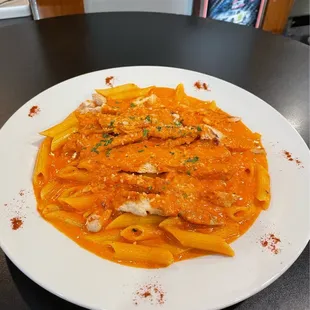 Penna Vodka with chicken!!