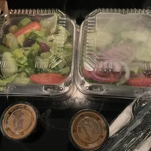Side salad with pasta dishes