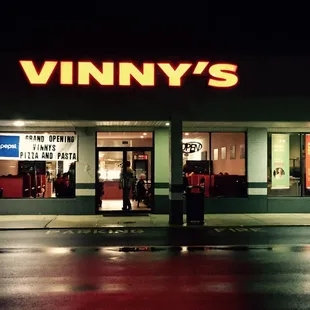 Rainy, but you can't miss the sign.