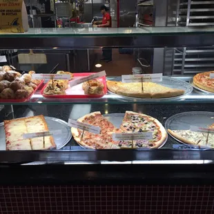 Pizza display at Vinny's