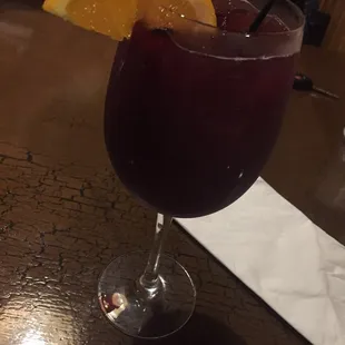 Raspberry sangria