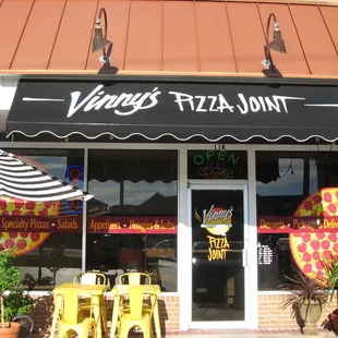 the front of the restaurant