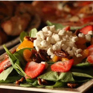 Strawberry and Mandarin salad.