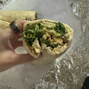 Chicken caesar wrap