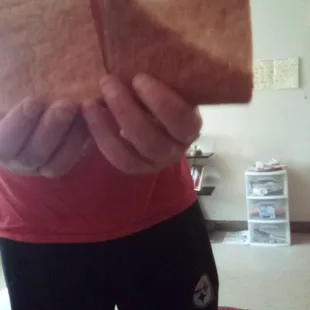 It's like the square pizza in grocery store.. already premade..well then are better than this..