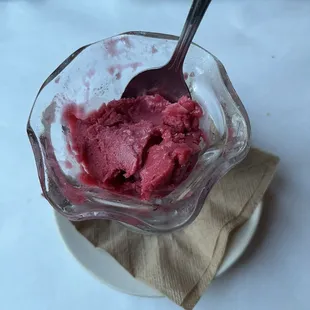 Raspberry sorbetto