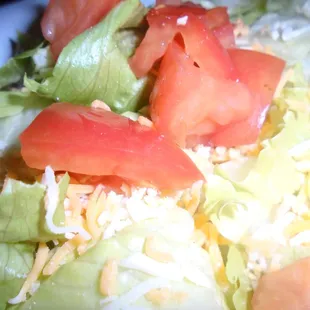 Dinner salad, close-up.