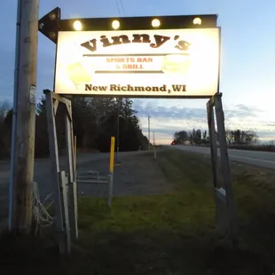 Main sign, adjacent to County Road T.