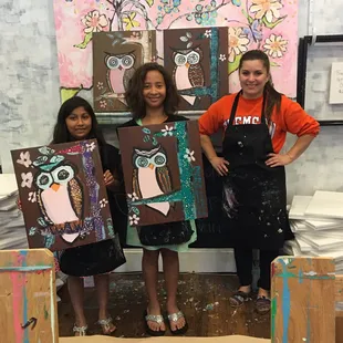 My nieces and Jessica.