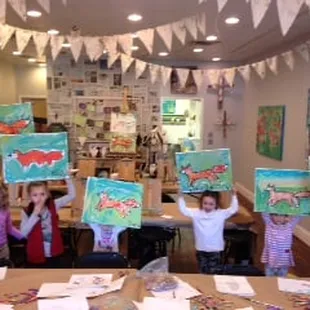 Sign your kids up for our after school art classes or our Mini Picasso Kids Camps