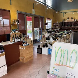 Interior of Vino! in Berkeley.