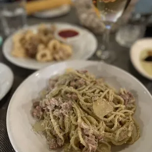 Carbonara - calamari - Rosé