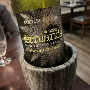 a bottle of wine
