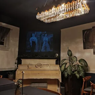 Join us in the cozy Piano room for great food and wine. Reserve for up-to 10