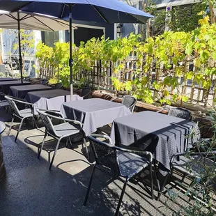 New seating at the Back Bar Patio with Firepits &amp; Music..