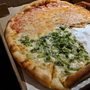 1/2 broccoli 1/2 plain.   Tasty Tasty