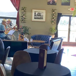 a man playing a musical instrument